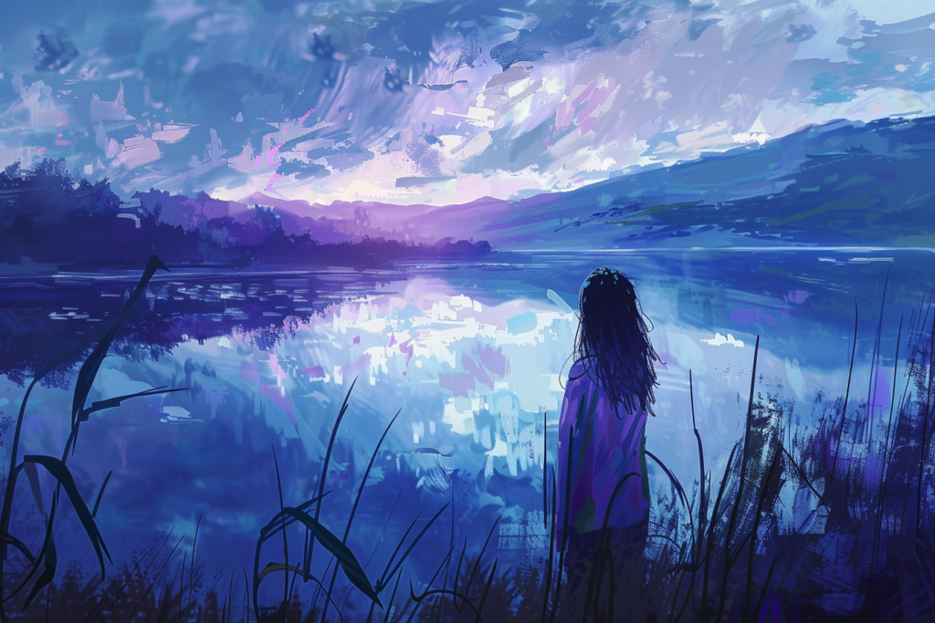 Digital art of woman to symbolize 7 myths about self-hypnosis.