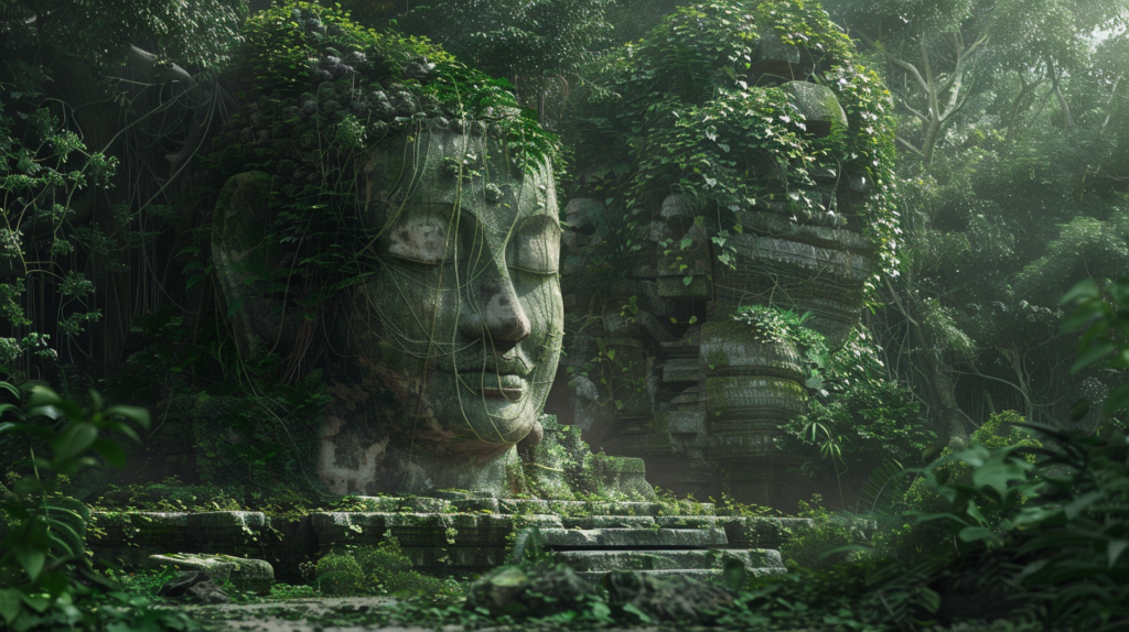 Monument of Buddha to picture the 7 stages of spiritual awakening journey